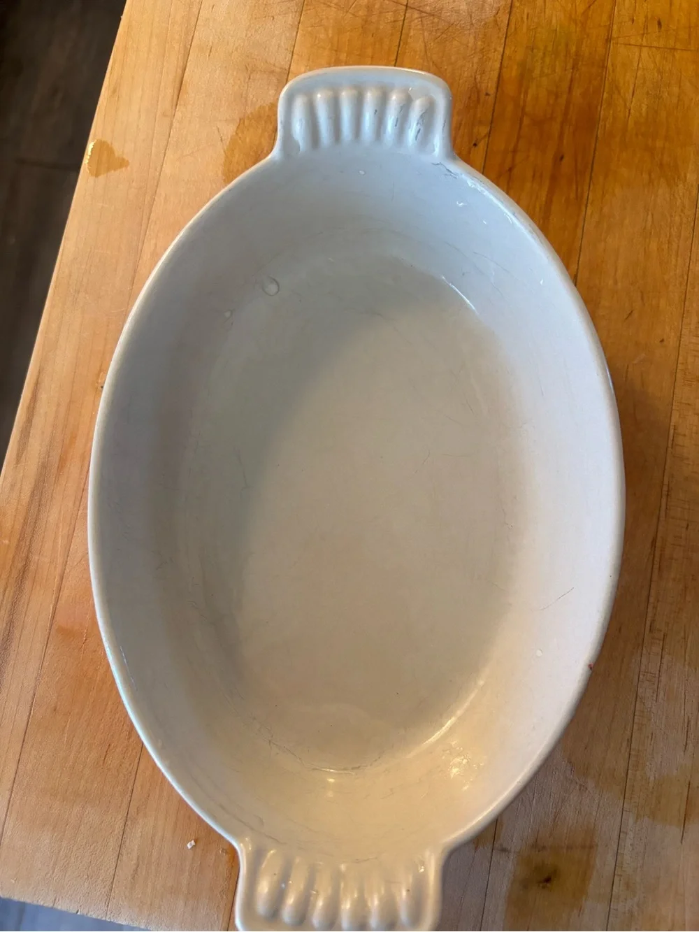 Le Creuset 2 Vintage Flame Orange Enameled Cast Iron Au Gratin Baker Dish Sz 20